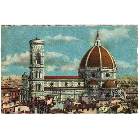 Cathedral of Santa Maria Del Fiore Florence, Italy Postcard - Picture 1 of 2